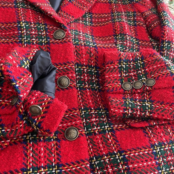 NWOT Talbots plaid woven blazer jacket - Picture 12 of 15